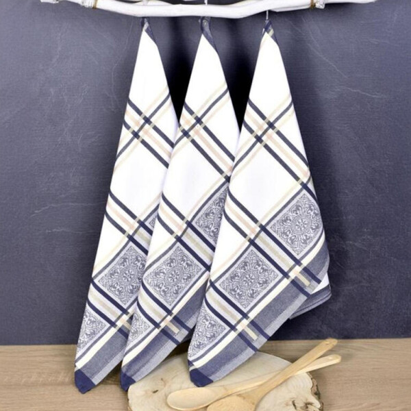 Utěrky z egyptské bavlny SOLE BLUE 50 x 70 cm 3 ks