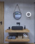 Deska pod umyvadlo Naturel Dolce 80x8x50 cm dub halifax DO8050DH DO8050DH