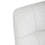 Jídelní židle, bílá, sametová látka, DCL-X7015 WT2