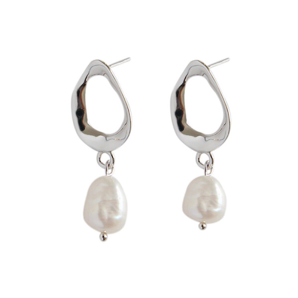 LUNICA Stříbrné večerní náušnice PERLY 0557