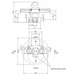 SANELA - Příslušenství Termostatická baterie pod omítku, chrom SLT 05