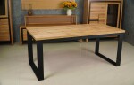 STIMA Jídelní set stůl 970-Ibiza (Dub) VARIANTA PROVEDENÍ: stůl (š/h/v/r) 180 x 90 x 77 cm (+2x 40 cm rozklad) + 6 židlí