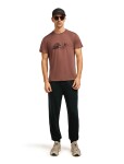 ICEBREAKER Mens Mer Core SS Tee Canoe Companions, Carob velikost: L
