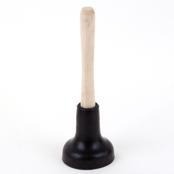 Zvon gumový s dřevenou násadou