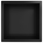 CERANO - Zápustná polička/nika s okrajem do obkladu - černá matná - 30x30x10 CER-417458