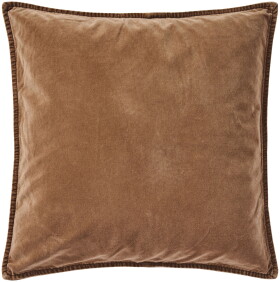 Ib Laursen Sametový povlak na polštář Camel 52 × 52 cm, hnědá barva, textil