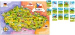 Puzzle Castorland 46x28cm, 120 dílků - Mapa České Republiky + 14x kvíz