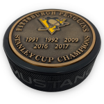 Mustang Puk Pittsburgh Penguins NHL Stanley Cup Years Gold Medallion