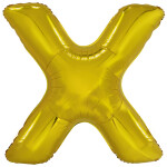 Písmeno X zlatý foliový balónek 86 cm amscan Písmeno X zlatý foliový balónek 86 cm amscan