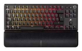 Corsair K70 Core TKL černá / Herní klávesnice / bezdrátová / mechanická / Corsair MLX Red / RGB / DE Layout (CH-914901E-DE)