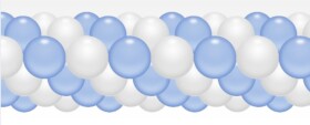 Balónková girlanda světle modro-bílá 3 m balonky.cz Balónková girlanda světle modro-bílá 3 m balonky.cz