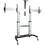 StarTech Mobilní stojan pro 2 TV 37"-60" / Stojan na TV / VESA 600x400 / nosnost 100 kg / náklon -10 až 5° (STNDMTVDUO)