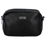 Jednoduchá malá dámská koženková crossbody Abalo, černá