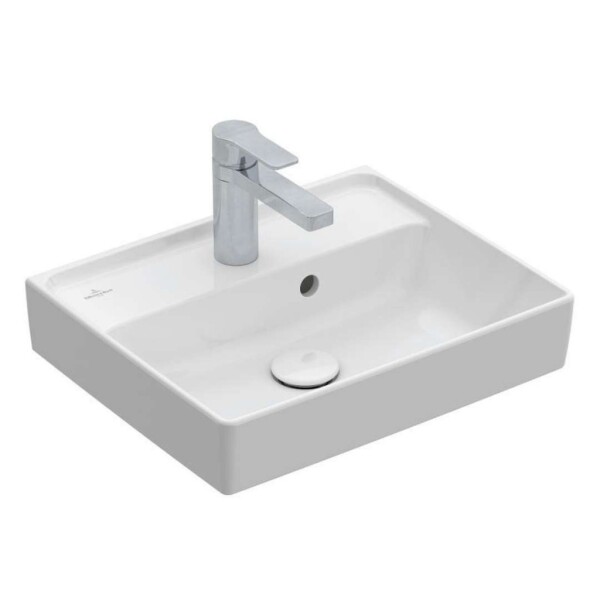 VILLEROY & BOCH - Collaro Umývátko 45x37 cm, s přepadem, 1 otvor pro baterii, alpská bílá 43344501