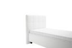 Čalouněná postel Grace 90x200 bílá koženka
