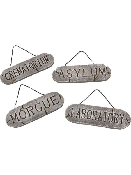 Smiffys Cedule na dveře - Halloween (4ks)