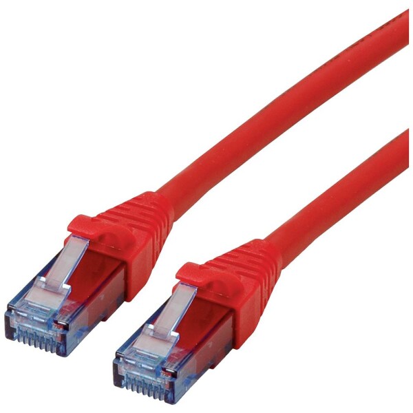 Roline 21.15.2715 RJ45 síťové kabely, propojovací kabely CAT 6A U/UTP 5.00 m červená (jasná) nestíněný, bez halogenů, samozhášecí 1 ks