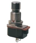 Přepínač tlačítko kul.ON-(OFF) 12V kov