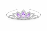 Dortisimo Nejedlá dekorace Korunka s fialovými kameny