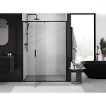 MEXEN - Exo sprchové dveře křídlové 160, transparent, černá 819-160-000-70-00