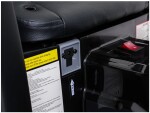 Mamido Dětský elektrický traktor MEGA D68 24V s přívěsem modrý