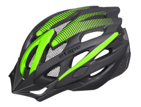 Cyklistická přilba na kolo Etape TWISTER, barva černá/zelená mat (velikost S/M pro obvod hlavy 55-58 cm)