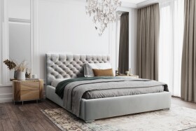 FRONTI Postel MODEL 03 180x200 šedá - MAGIC VELVET 2240