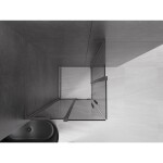 MEXEN/S - Velar L Duo sprchový kout, posuvné dveře 100 x 100, grafit, grafit metal 871-100-100-02-43-95