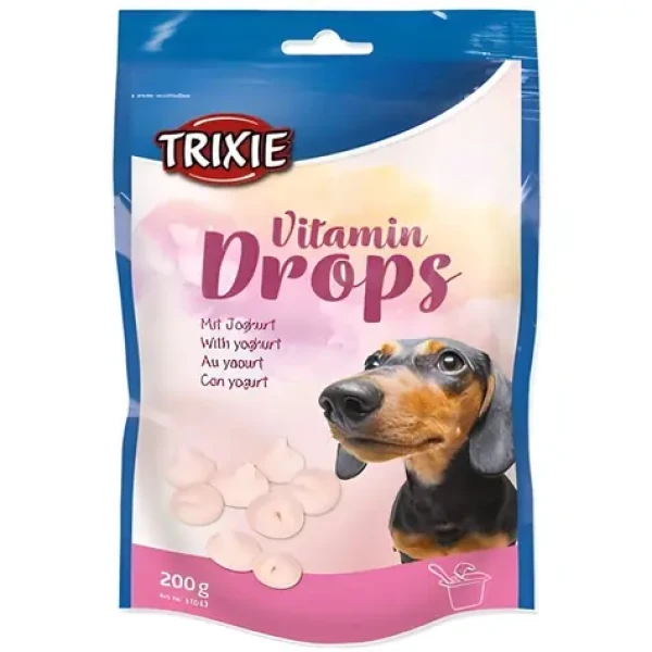 TRIXIE Dropsy vitaminové s jogurtem / Pamlsek pro psy / S jogurtem / 200 g (G14-31643)