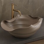 REA - Keramické umyvadlo na desku HM-66TB Handmade ART 50x40 REA-U6324