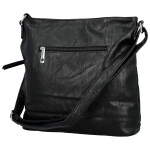 Stylová dámská koženková crossbody kabelka Minja, černá