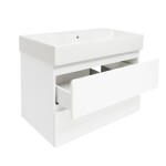 Koupelnová skříňka s umyvadlem SAT B-Way 79x50x45 cm bílá lesk BWAY280WU2BI BWAY280WU2BI