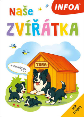 Naše zvířátka - sešit s pejsky (+ samolepky)
