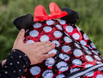 Mamido Disney Myška Minnie Batoh Roztomilý Stylový Flitrový 40 cm