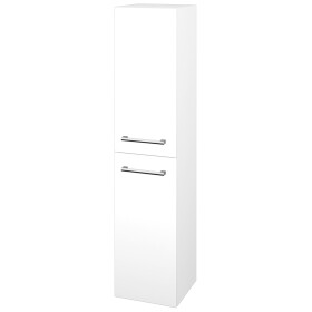 Dřevojas - Vysoká skříň s košem na prádlo DOS SVD2K 35 - M01 Bílá mat / Úchytka T03 / M01 Bílá mat / Pravé 210670CP