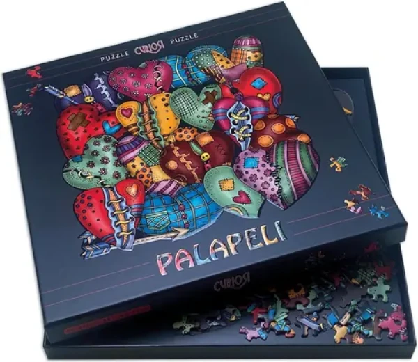 CURIOSI Čtvercové puzzle Palapeli: Srdce