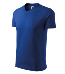 V-neck tričko unisex královská modrá XL