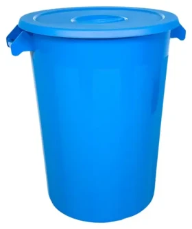 Denox INDUSTRIAL modrá / Odpadkový koš / 100 l / s víkem / PP plast