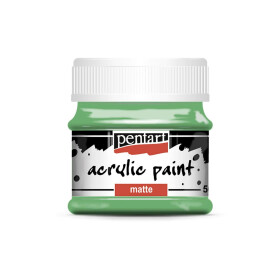 Hobby akrylová barva Pentart MATTE 50 ml, zelená papoušek