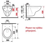 GEBERIT Duofix bez tlačítka + WC JIKA LYRA PLUS RIMLESS + SEDÁTKO DURAPLAST 111.300.00.5 LY1