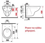 ALCADRAIN Sádromodul - předstěnový instalační systém s bílým/ chrom tlačítkem M1720-1 + WC JIKA LYRA PLUS RIMLESS + SEDÁTKO DURAPLAST AM101/1120 M1720-1 LY1