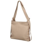 Trendy dámský kožený kabelko-batoh Ruoxi, pudrový