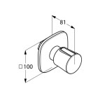 KLUDI - Amba Ventil pod omítku, chrom 538150575