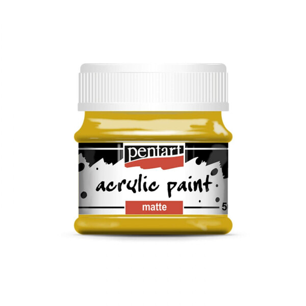 Hobby akrylová barva Pentart MATTE 50 ml, okrová