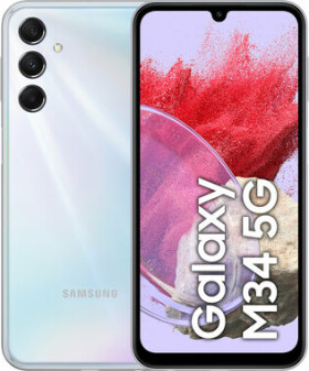 SAMSUNG Galaxy M34 6+128GB stříbrná / EU distribuce / 6.5" / 128GB / Android 14 (SM-M346BZSFXEO)