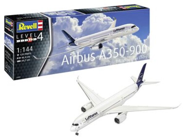 Revell Plastic ModelKit letadlo 03881 Airbus A350-900 Lufthansa New Livery 1:144