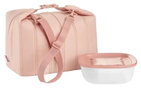 Guzzini Velká termotaška Handy růžová / Termotaška / S boxem na potraviny / 1,4 l / 30x18x30 cm (32916251)