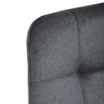 Barová židle, šedá, sametová látka, AUB-X7015 GREY2
