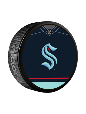 Inglasco / Sherwood Puk Seattle Kraken NHL Jersey Design Souvenir Collector Hockey Puck