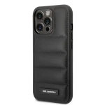 Pouzdro Karl Lagerfeld Quilted Puffy Metal Logo iPhone 14 Pro Max černé